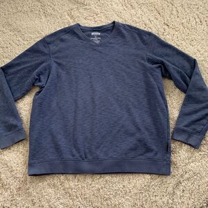 Duluth Trading Sweatshirt Mens Size XL Long Sleeve V-Neck Blue Relaxed Fit